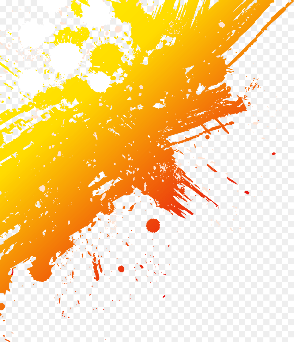 Paint Graphic Design Orange Paint Splash, Art, Graphics, Modern Art, Stain Free Transparent Png