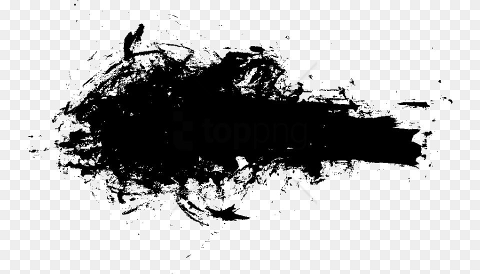 Paint Image With Transparent Background Brush Stroke, Silhouette, Art Free Png Download