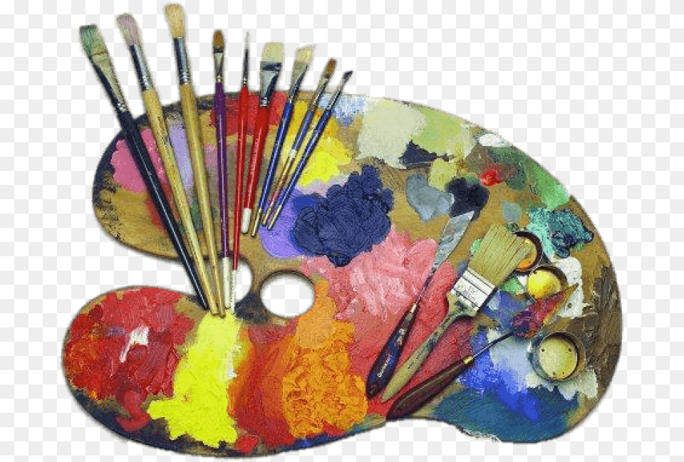 Paint Palette Pic Art Palette, Paint Container, Brush, Device, Tool Free Transparent Png