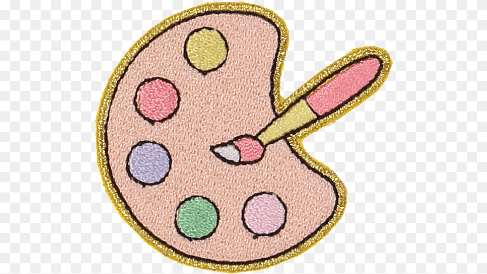 Paint Palette Sticker Patch Circle, Applique, Pattern, Home Decor, Rug Free Transparent Png