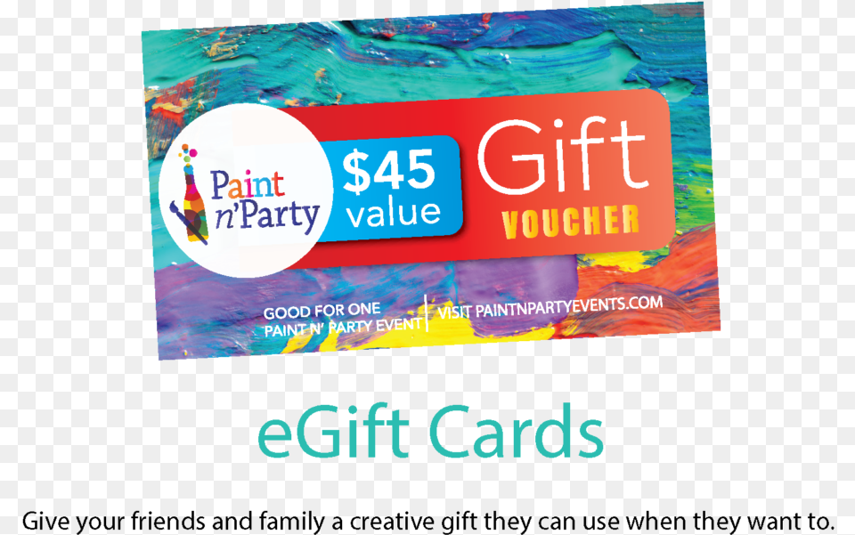 Paint Party Gift Card, Advertisement, Poster, Text Free Png Download