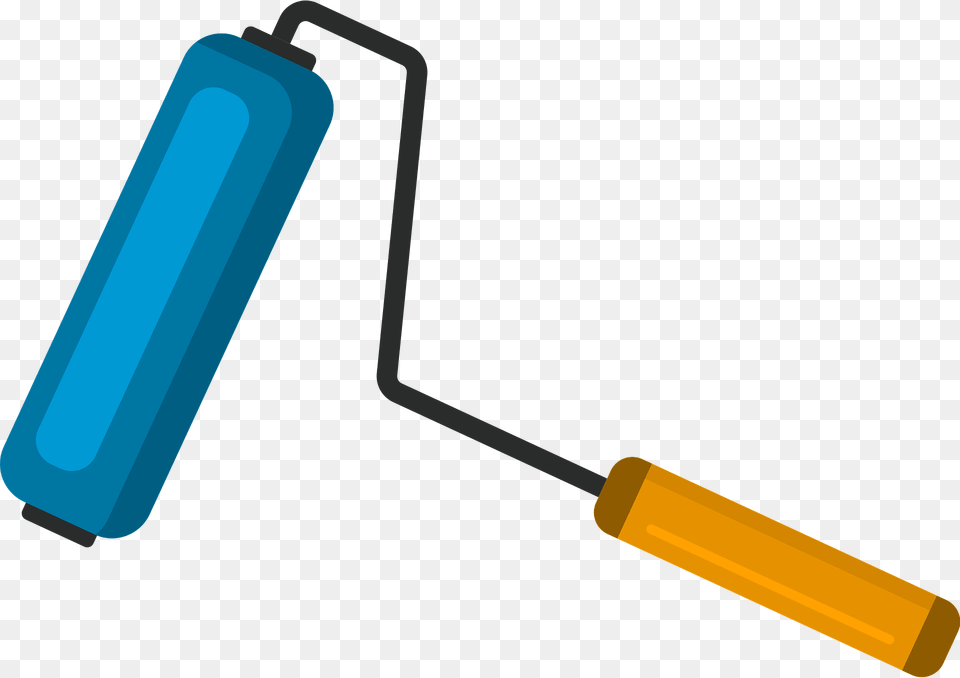 Paint Roller Clipart, Device Free Png