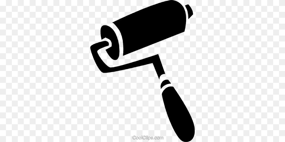 Paint Roller Royalty Vector Clip Art Illustration, Device, Smoke Pipe Png