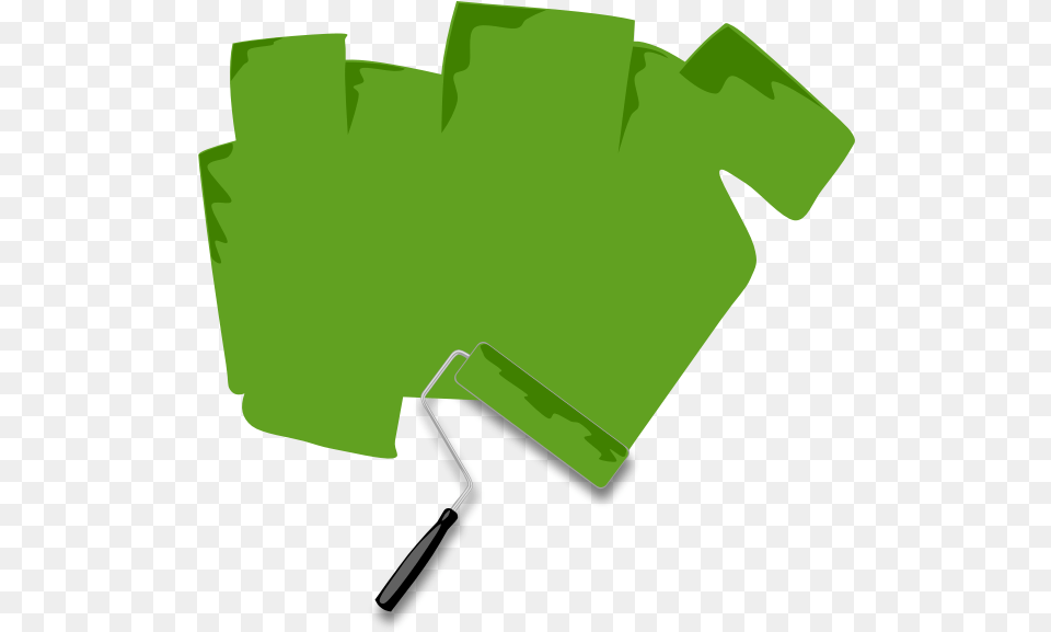 Paint Roller With Green Paint Vector Image Paint Roller Clipart, Clothing, Glove, Leaf, Plant Free Transparent Png