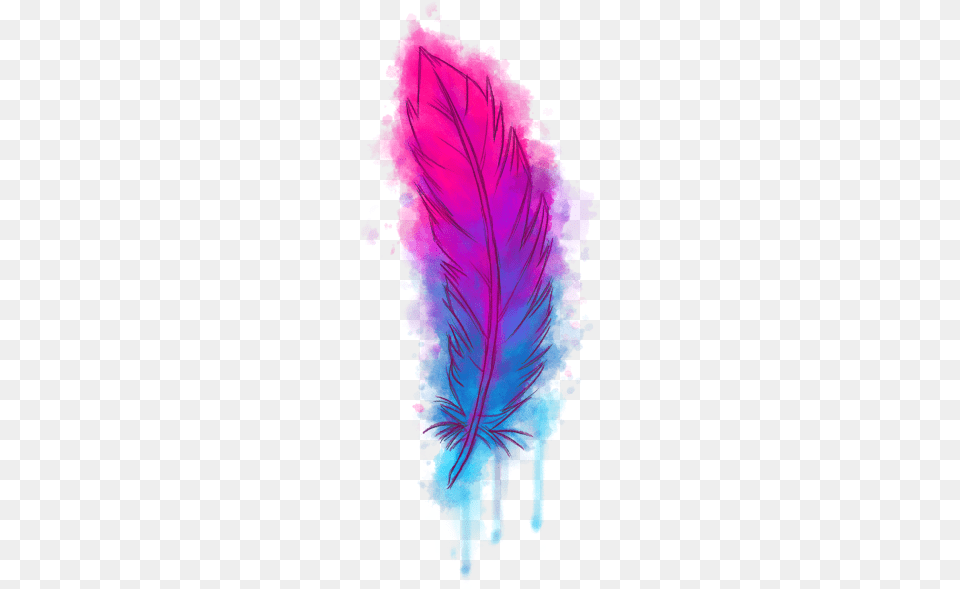 Paint Splash Feather Stroke Splatter Feather, Art, Graphics, Purple, Accessories Png Image