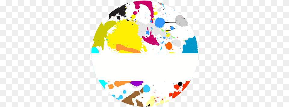 Paint Splat Label Colorful Paint Splatter Background, Paint Container, Palette, Disk Free Png Download