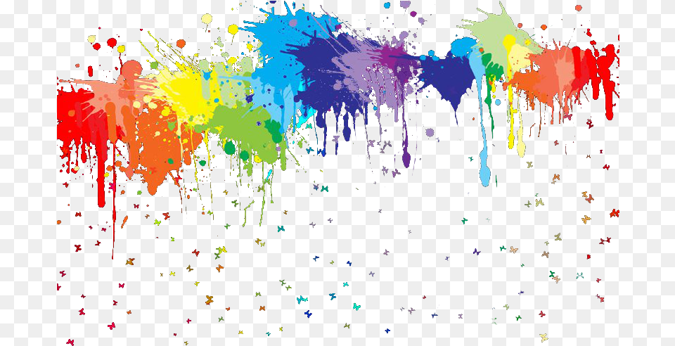 Paint Splat Rainbow Paint Splatter, Art, Graphics, Modern Art, Paper Png