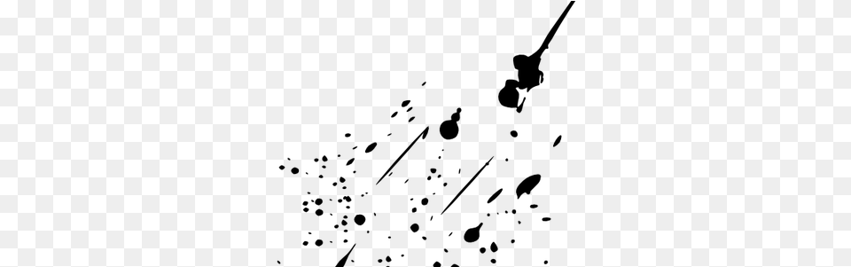 Paint Splatter Black Black Paint Splatter, Gray Png