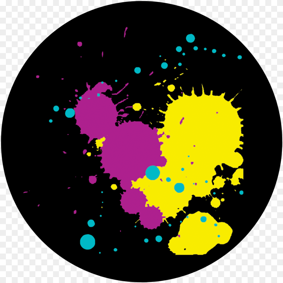 Paint Splatter Circle, Art, Graphics, Purple, Baby Free Png Download