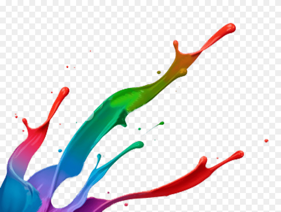 Paint Splatter Footer, Art, Graphics, Brush, Device Free Png Download