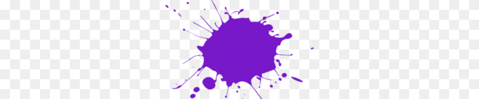 Paint Splatter Image, Purple, Stain, Flower, Plant Free Png Download