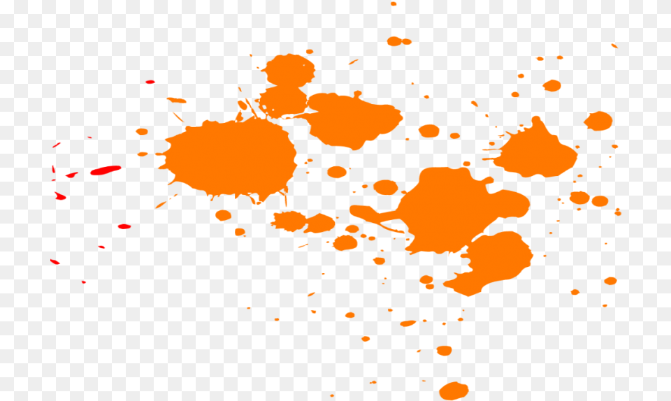 Paint Splatter Orange Paint Splatter, Stain, Person Free Png