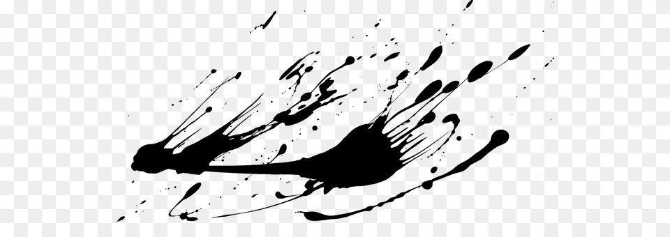 Paint Splatter Splash Ink Drop Splattered Black Paint, Gray Png Image