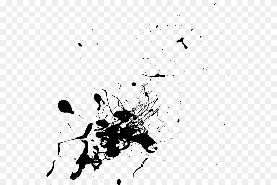 Paint Splatter Splash Ink Drop Splattered Drip Gonobikerreas, Gray Free Png