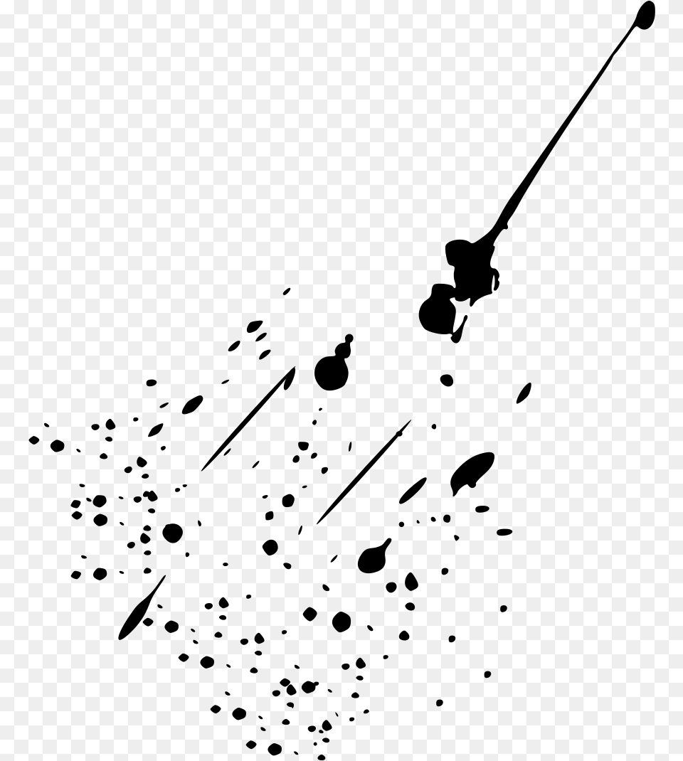 Paint Splatter Svg Clip Arts Paint Splatter, Gray Png Image