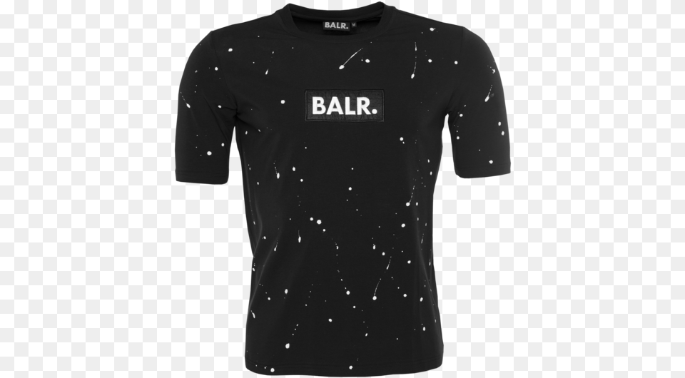 Paint Splatter T Shirt Black Balr, Clothing, T-shirt Png