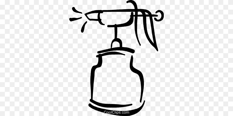Paint Sprayer Royalty Free Vector Clip Art Illustration, Bow, Weapon, Tin, Can Png Image