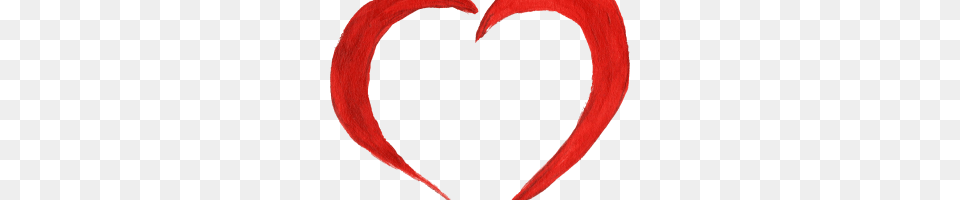 Paint Swipe Image, Heart, Flower, Petal, Plant Free Png Download