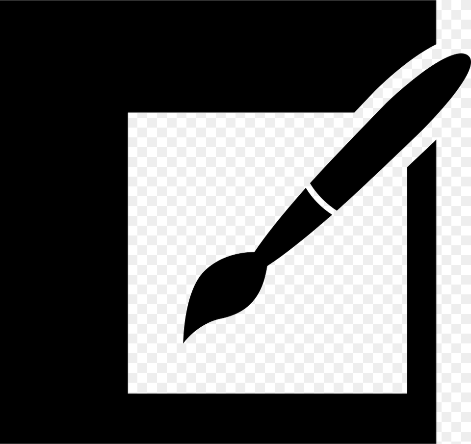 Paint Tool Icon Download, Brush, Device, Blade, Dagger Free Png