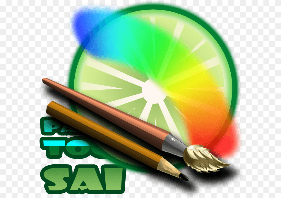Paint Tool Sai Logo 2 Image Paint Tool Sai Logo Transparent, Brush, Device, Food, Fruit Free Png