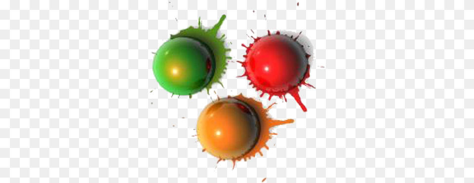 Paintball 3 Colours Paint Ball Colours, Food, Produce, Cricket, Cricket Ball Free Png Download