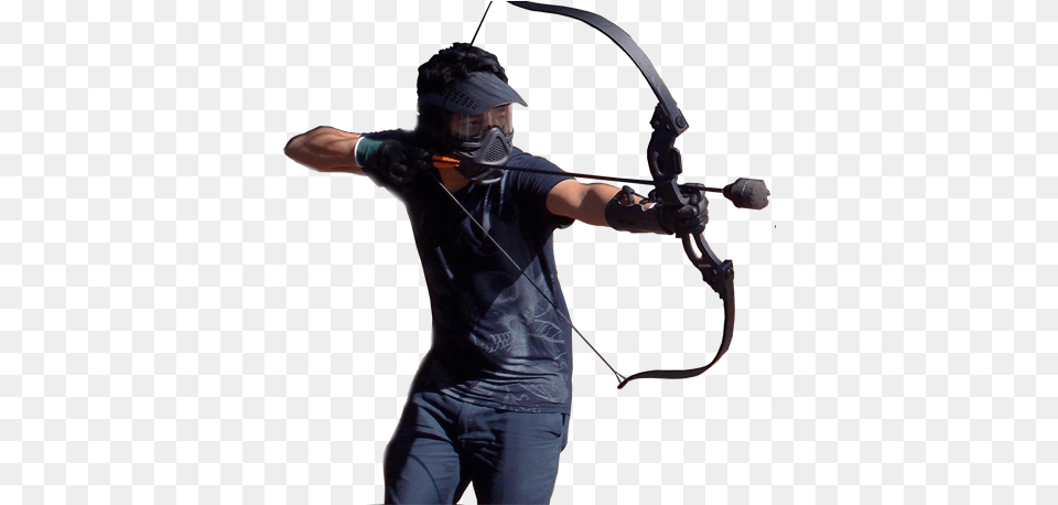 Paintball Arco E Flecha, Archer, Archery, Bow, Person Png