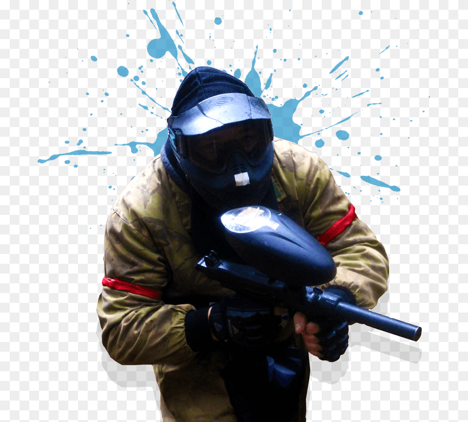 Paintball Background Download Red Paint Splatter Vector, Person, Adult, Helmet, Male Free Transparent Png