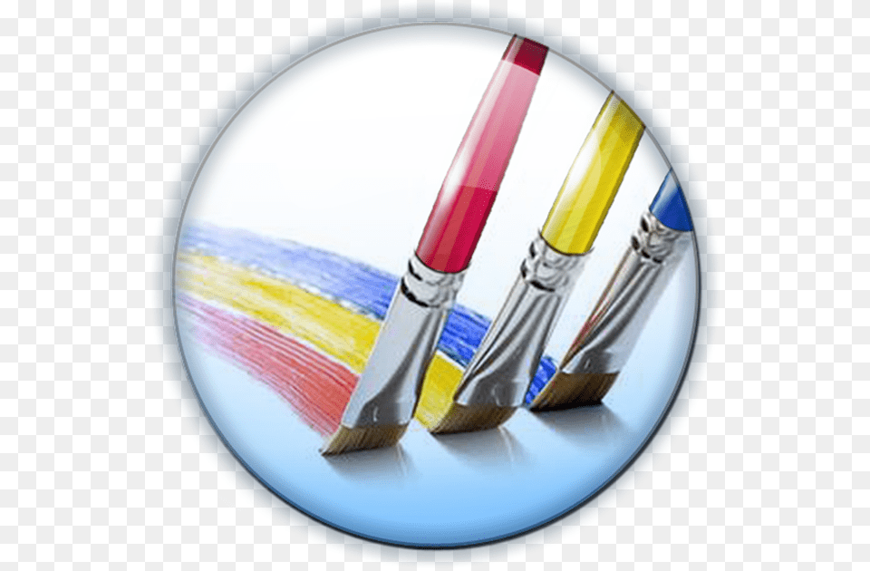 Paintbrush And Palette 3 Perspectives, Brush, Device, Tool, Smoke Pipe Free Png Download