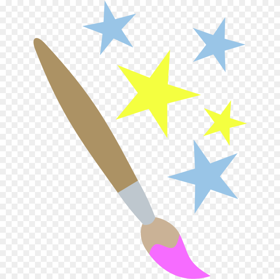 Paintbrush And Stars Cutie Mark Request By The Halo Odst Hell Jumpers, Brush, Device, Tool Free Transparent Png