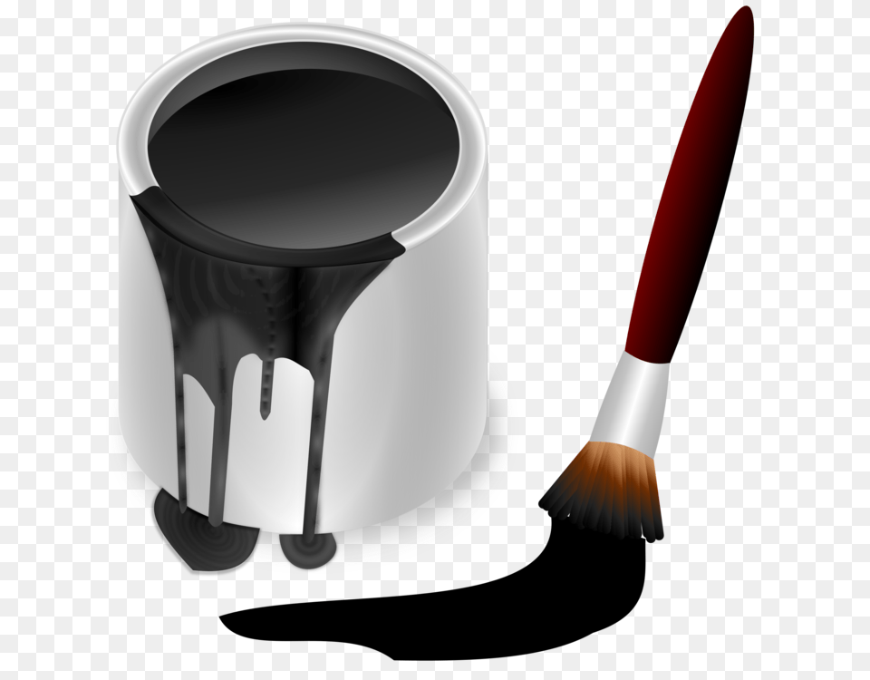 Paintbrush Bucket Painting, Brush, Device, Tool Png Image