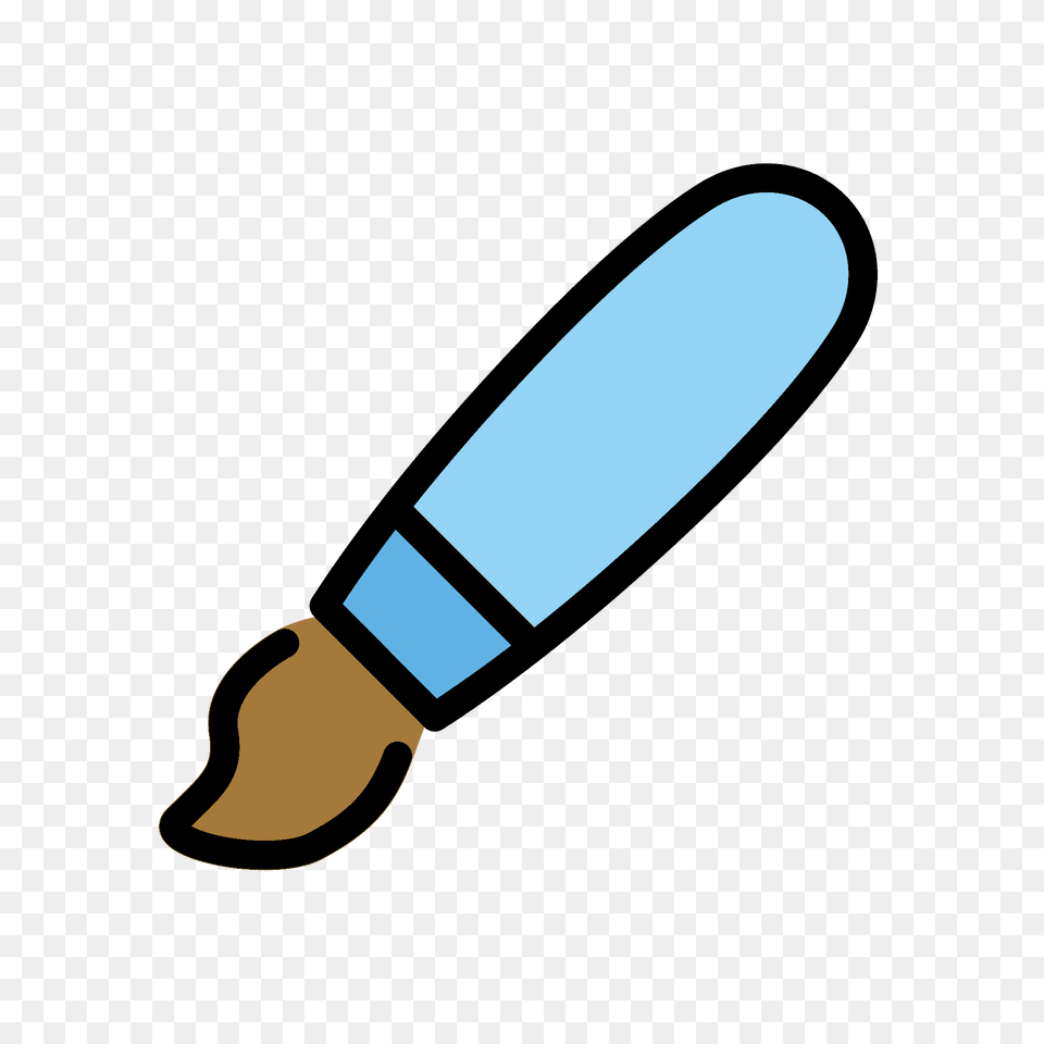 Paintbrush Emoji Clipart, Brush, Device, Tool, Smoke Pipe Png Image