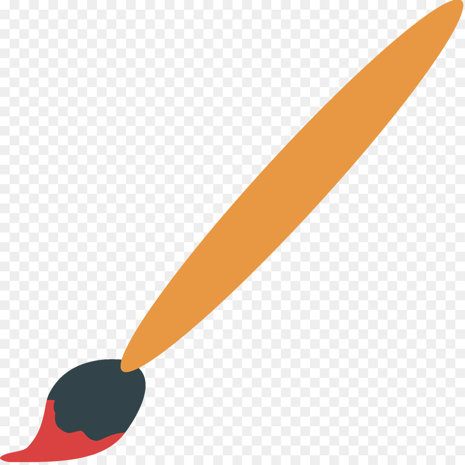 Paintbrush Emoji Clipart, Brush, Device, Tool, Nature Png Image