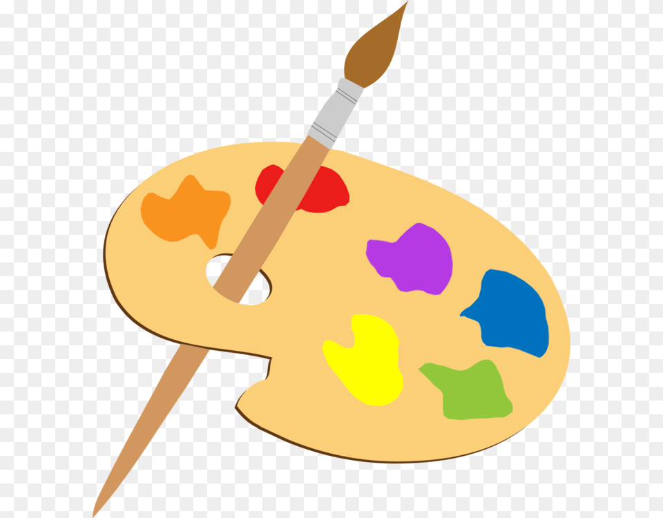 Paintbrush Palette Painting Drawing, Brush, Device, Paint Container, Tool Free Png Download