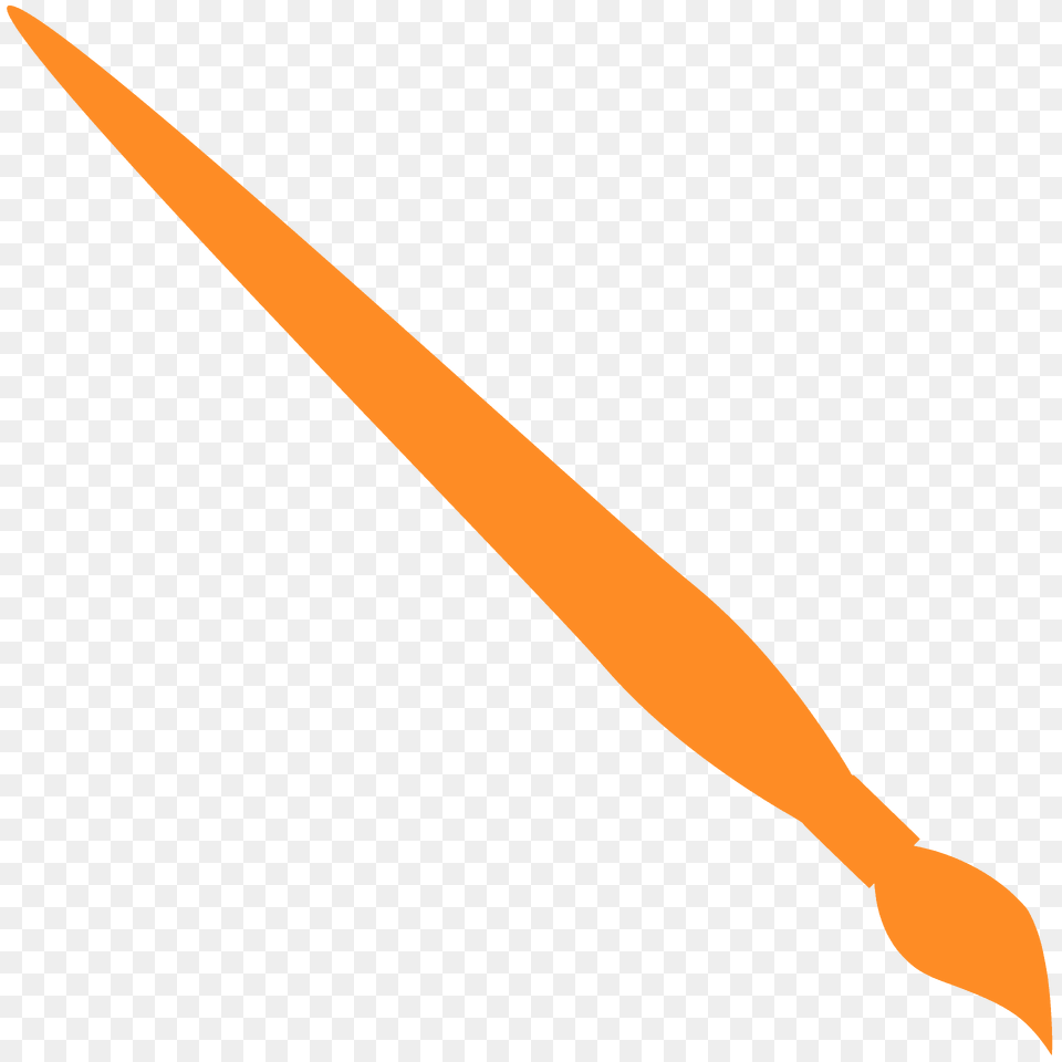 Paintbrush Silhouette, Blade, Dagger, Knife, Weapon Free Png