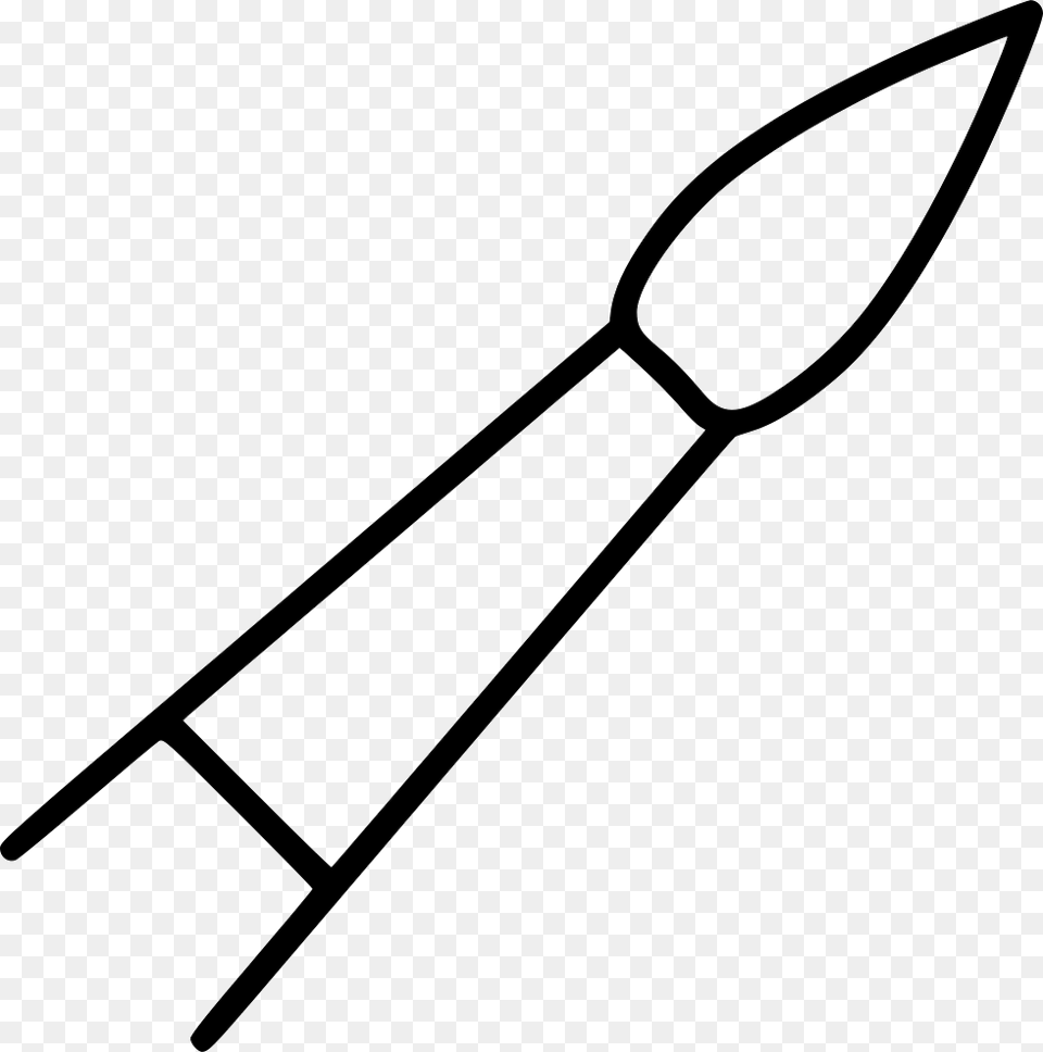 Paintbrush Tool Pen Marker Icon Free, Bow, Brush, Device, Weapon Png Image