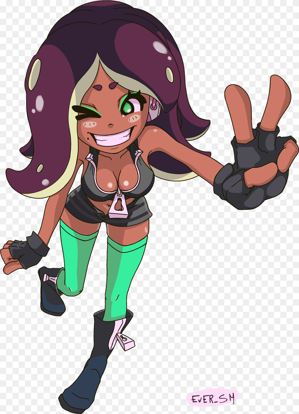 Paintbrush Vector Splatoon 2 Splatoon 2 Marina Ecchi, Book, Publication, Comics, Person Free Transparent Png