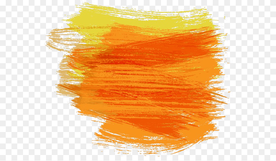 Paintbrush Watercolor Painting Pincelada Orange And Yellow Color Mix, Texture, Art, Home Decor, Outdoors Png