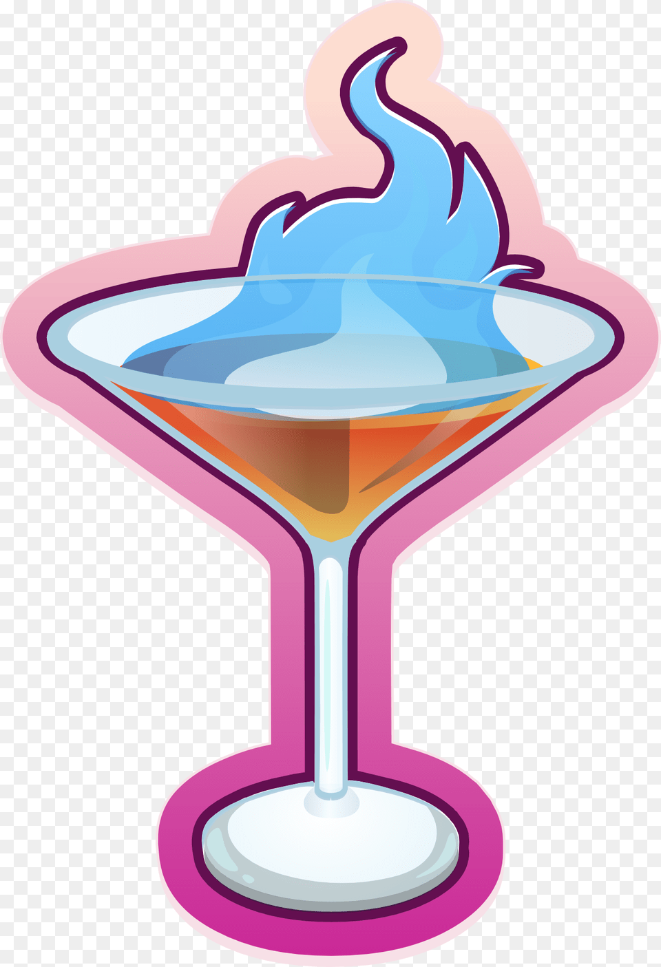 Painted Cocktail Flaming Sambuca, Alcohol, Beverage, Martini, Cross Free Png