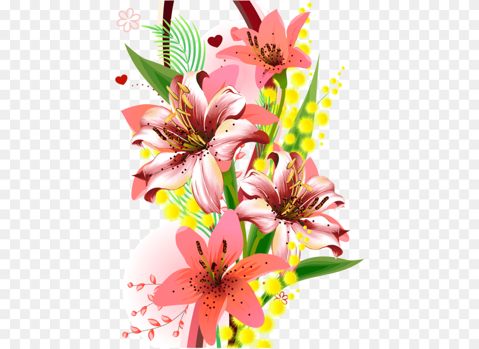 Painted Colorful Flower Colorful Flowers, Plant, Flower Bouquet, Flower Arrangement, Anther Free Png Download