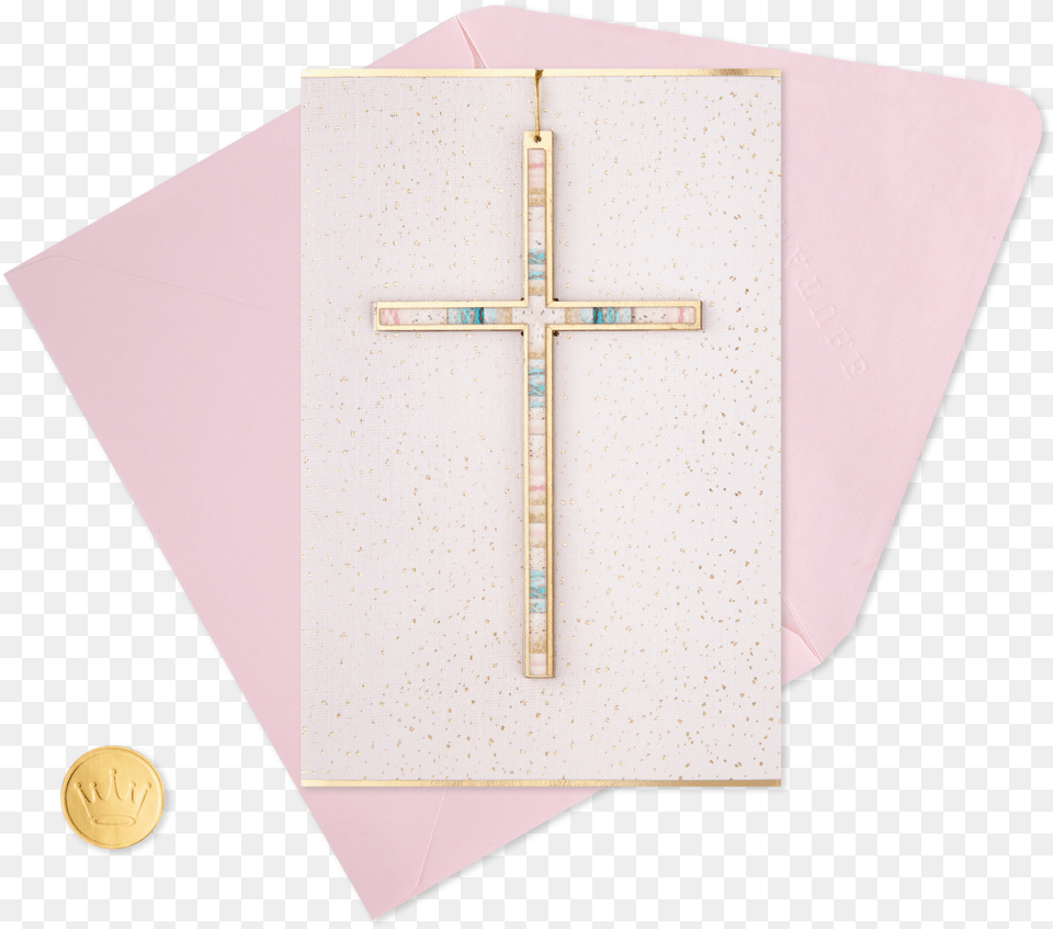 Painted Cross Easter Card Cross, Symbol Free Png Download