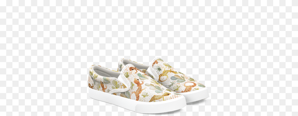 Painted Desert Gecko Slip On Shoe, Clothing, Footwear, Sneaker, Canvas Free Png