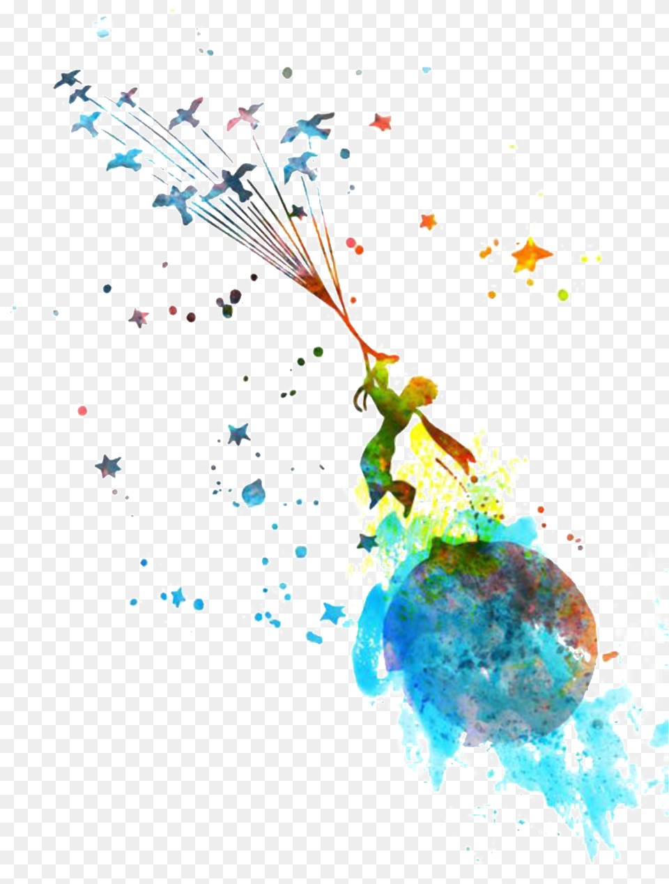 Painted Fantasy Pattern Elements Le Petit Prince, Art, Graphics Png