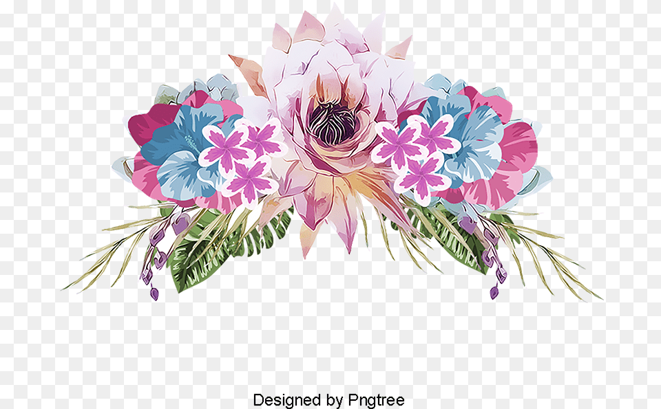 Painted Flowers Aesthetic Flower Backgrounds Painting, Flower Arrangement, Art, Dahlia, Floral Design Free Png