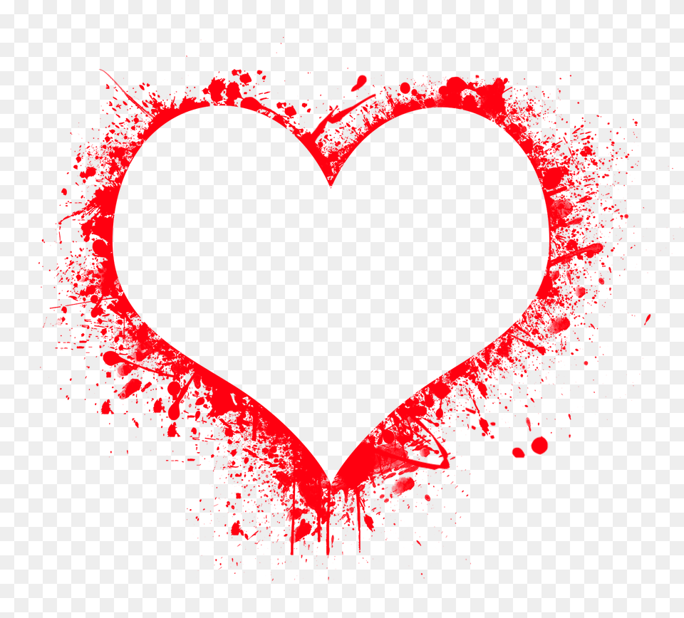 Painted Heart Clipart Free Png