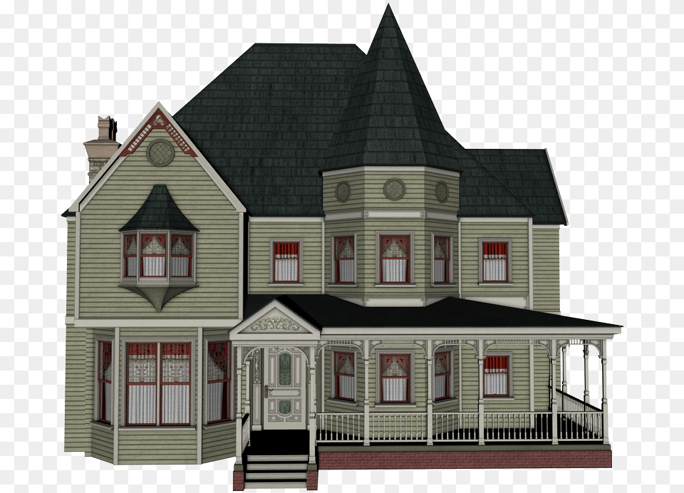 Painted Lady Inn Mysteries House Clipart Royalty, Architecture, Building, Housing, Cottage Free Transparent Png