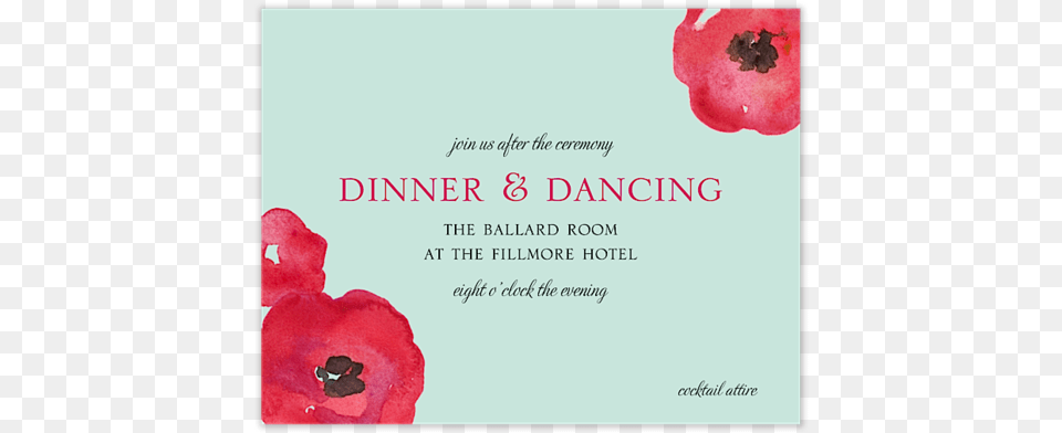 Painted Poppies Reception Card Pfaltzgraff 16 Piece Painted Poppies Dinnerware Set, Flower, Petal, Plant, Poppy Png Image