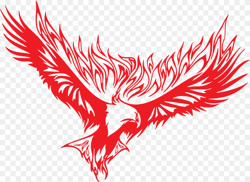 Painted Red Fire Eagle Free Image Automotive Decal, Emblem, Symbol, Adult, Female Png