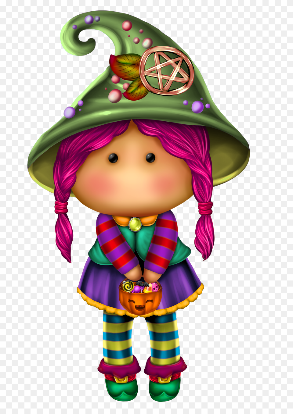 Painted Rocks And Ideas, Elf, Doll, Toy, Face Free Png Download