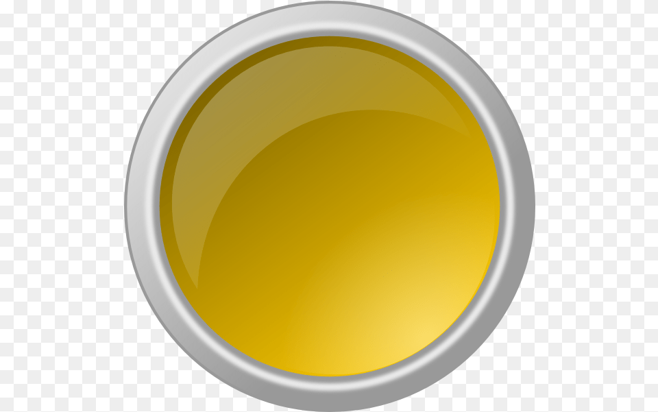 Painted Yellow Button In A Black Square Round Glossy Yellow Button, Food, Meal, Dish, Bowl Free Png
