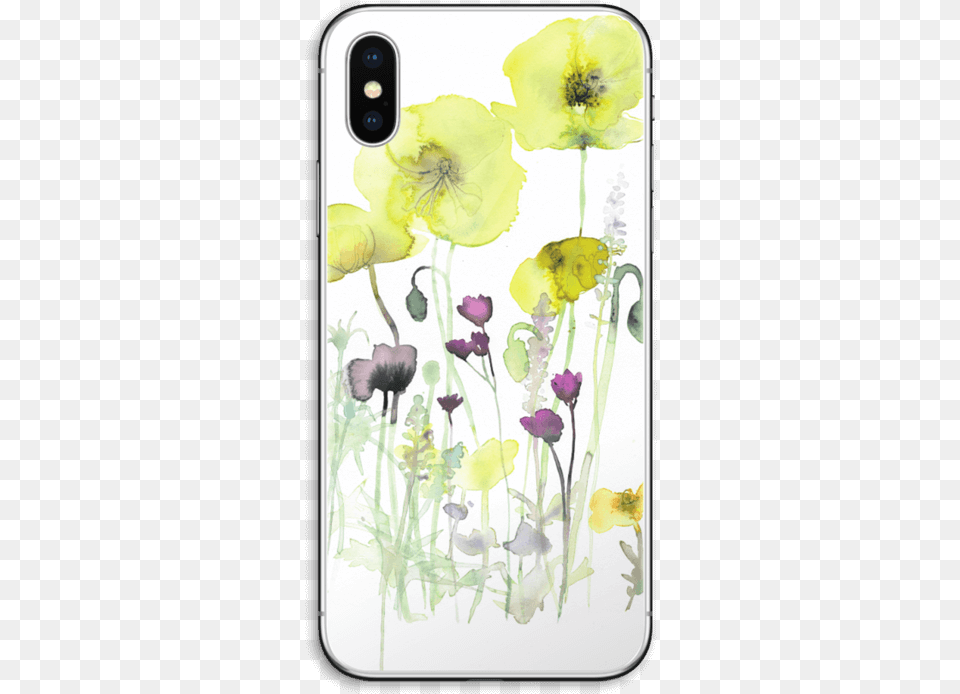 Painted Yellow Flowers Skin Iphone X Ipad Pro, Electronics, Mobile Phone, Phone, Plant Free Transparent Png